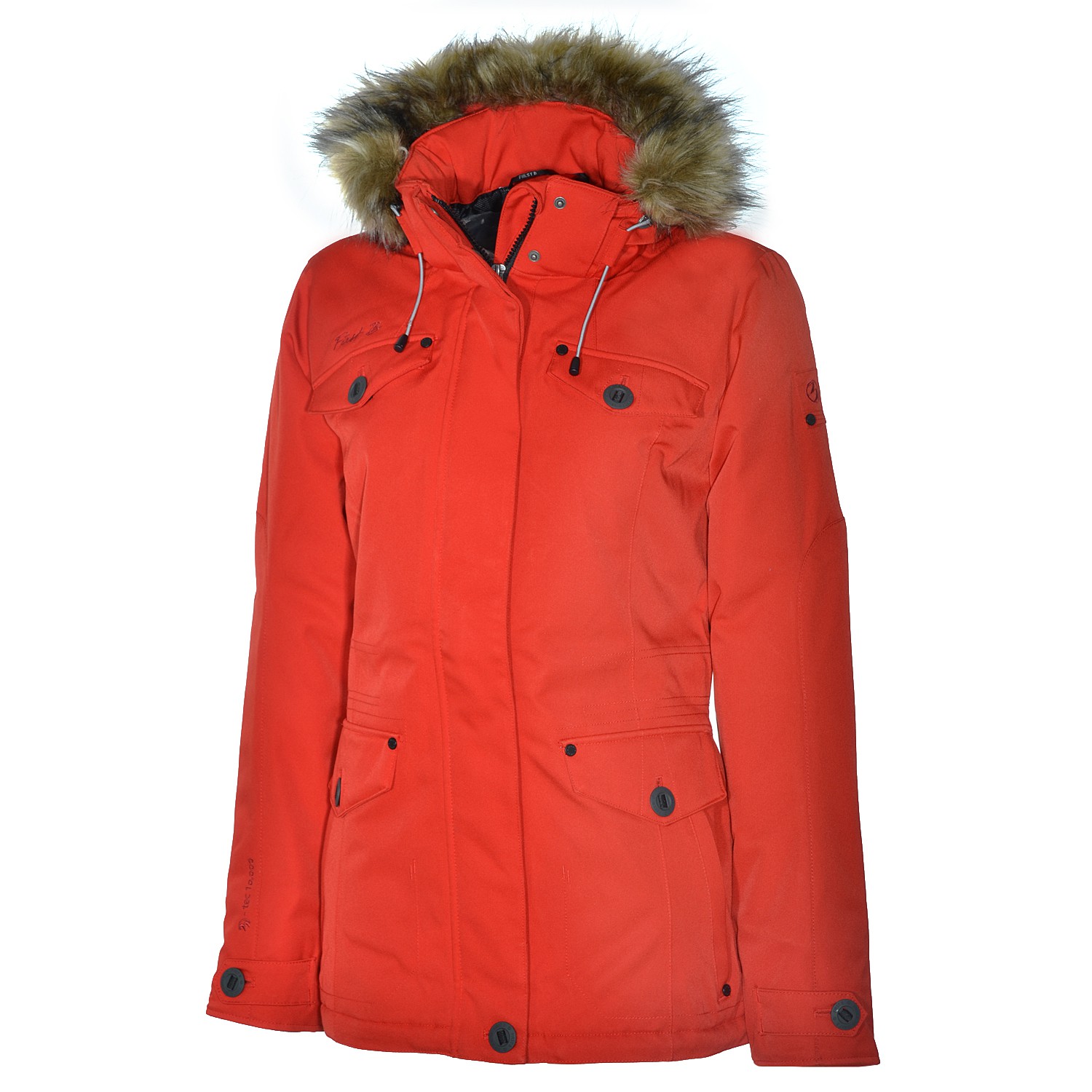 First B Gemma Padded Jacket Winterjacke Jacke Damen Winter Burnt Red ...